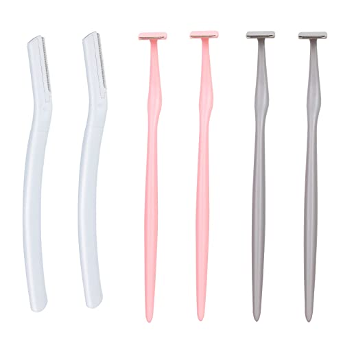 Eyebrow Razors for Women, Face Razors for Women, Dermaplane Razors for Women Face, Eyebrow Hair Trimmers, Facial Razors, 6 Pcs