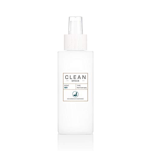 CLEAN SPACE Linen & Room Spray | Aromatic Mist in Reusable Glass Vase | Gentle Vegan Formula | Perfect Freshener for Fabrics or Air | 5.0 oz/148 mL