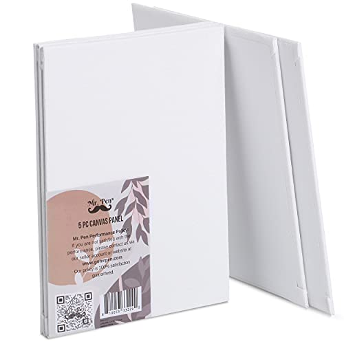 31RUkbBElgL.jpg Mr. Pen- Cotton Canvas Panels, 5 Pack, 5x7 Inch, Triple Primed for Oil & Acrylic Paints, Canvas Boards for Painting, Painting, Drawing & Art Supplies, Blank Canvas for Painting, 3mm Thickness. - Image 1