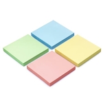 Sticky Notes 3x3 Self-Stick Notes Bright Colors Sticky Notes 4 Pads 100 Sheets/Pad (Pastel) - Image 2