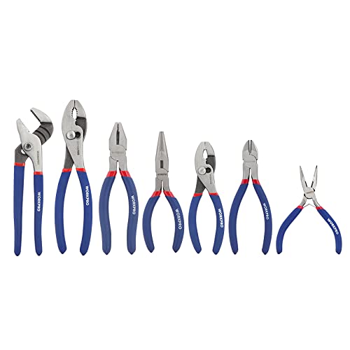 Version 1.0.0 7-piece Workpro Pliers Set with Groove Joint, Long Nose, Slip Joint, Linesman, and Diagonal Pliers for DIY & Home Use - Image 1
