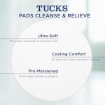 TUCKS Medicated Cooling Pads, 100 Count – Pads with Witch Hazel, Cleanses Sensitive Areas, Protects from Irritation, Hemorrhoid Treatment, Medicated Pads Used By Hospitals - Image 10