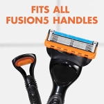 Gillette Fusion5 Power Mens Razor Blade Refills, 8 Count, Lubrastrip for a More Comfortable Shave,Gillette Fusion 5 Blades Refills, Gillette Razors for Men, Gillette Fusion 5, Razor Blades for Men - Image 3