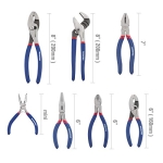 7-piece Workpro Pliers Set with Groove Joint, Long Nose, Slip Joint, Linesman, and Diagonal Pliers for DIY & Home Use - Image 9