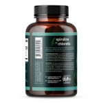 Organic Spirulina Chlorella Capsules - Spirulina Green Superfoods for Heart Support, Natural Energy - Spirulina Supplement, Spirulina and Chlorella Powder, Plant Vitamins (120 Capsules) - Image 3