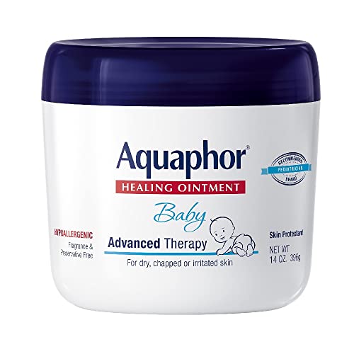 Version 1.0.0 Aquaphor Baby Healing Ointment Advanced Therapy Skin Protectant, Dry Skin and Diaper Rash Ointment, 14 Oz Jar - Image 1