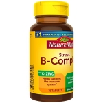 Nature Made Stress B Complex with Vitamin C and Zinc, Dietary Supplement for Immune Support, 75 Tablets, 75 Day Supply - Image 4