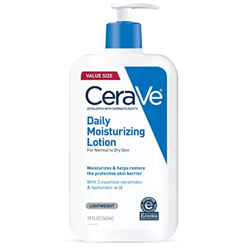 41tRt1pyslL.jpg CeraVe Daily Moisturizing Lotion for Dry Skin | Body Lotion & Facial Moisturizer with Hyaluronic Acid and Ceramides | Fragrance Free | 19 Ounce - Image 1