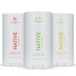 Native Deodorant | Natural Deodorant for Women and Men, Seasonal Scents, Aluminum Free with Baking Soda, Probiotics, Coconut Oil and Shea Butter | Ginger Mule, Citrus Spritz, Pina Colada - Variety Pack of 3