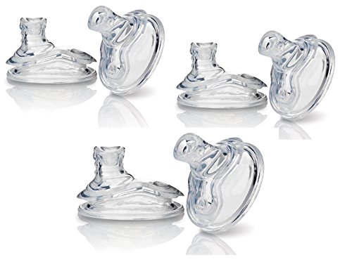 Nuby (3 Packs) 6 Count Super Spout No Spill Replacement Spouts, Clear