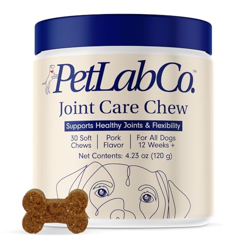 Version 1.0.0 Petlab Co. Joint Care Chews for Dogs - High Levels of Glucosamine, Green Lipped Mussels, Omega 3 and Turmeric - Hip and Joint Supplement for Dogs to Actively Support Mobility - Image 1