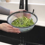 Tovolo Vented Collapsible Medium Microwave Cover (Charcoal) - Splatter Guard & Colander Kitchen Gadget for Food & Meal Prep / Dishwasher-Safe, BPA-Free Silicone & Plastic - Image 5