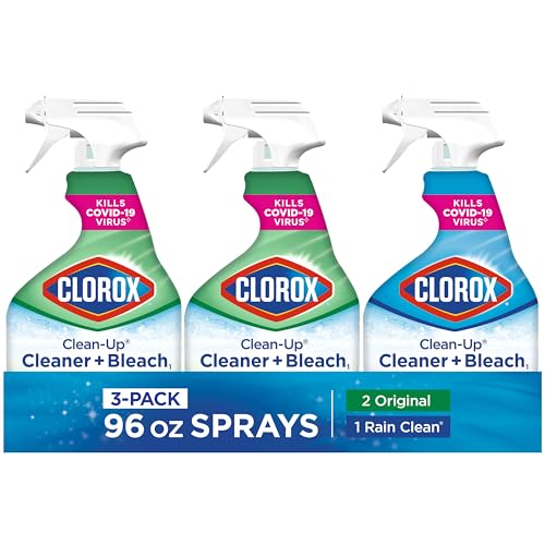 Version 1.0.0 Clorox Clean-Up Cleaner + Bleach1 Value Pack, Household Essentials, 32 Fl Oz Each, Pack of 3 - Image 1