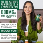Chlorophyll Capsules 600 mg - Natural Chlorophyll Pills for Women & Men - Highly BioAvailable Organic Chlorophyll Supplement for Energy, Immunity & Skin Health - Internal Deodorant, Detox & Cleanse - Image 8