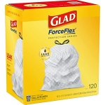 Glad Protection Series ForceFlex Drawstring 13 Gallon 1/120ct - Image 12