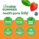 Lifeable Sugar Free Probiotic + Prebiotic Fiber, Gummies Bundle - Great Tasting, Vitamin Supplement, Gluten Free, GMO Free, Chewable Gummy - Image 3