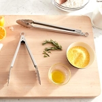 Babish 12” & 9” Locking Kitchen Tong Set, Stainless Steel - Image 2