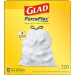 Glad Protection Series ForceFlex Drawstring 13 Gallon 1/120ct - Image 8