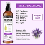 pureSCRUBS Ultra Moisturizing LAVENDER BODY OIL Spray For Dry Skin, Massage, Cuticles & More, Organic Blend of Jojoba, Argan, Coconut, Sweet Almond & Avocado Oils Enriched with Vitamin E - Lg 4oz - Image 3