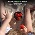 Dacha Mia Stainless Steel Food Storage Containers - Dips Condiment Containers - Set of 3 - 7oz - Eco Friendly Lunch Containers - Silicone Lids - Portion Control - Reusable - Image 4