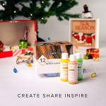 GenCrafts Metallic Acrylic Pouring Paint - Set of 12 Metallic Colors - Pre-Mixed High Flow & Ready to Pour - 2 oz./ 59 ml Bottles - Multi-Purpose Paints for Canvas & Paper, Rocks, Wood and More - Image 2