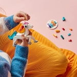 LEGO Creator 3 in 1 Magical Unicorn Toy, Transforms from Unicorn to Seahorse to Peacock, Rainbow Animal Figures, Unicorn Gift for Grandchildren, Girls and Boys, Buildable Toys, 31140 - Image 5