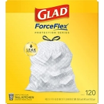 Glad Protection Series ForceFlex Drawstring 13 Gallon 1/120ct - Image 5