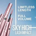 Maybelline Lash Sensational Sky High Washable Mascara Makeup, Volumizing, Lengthening, Defining, Curling, Multiplying, Buildable Formula, Blackest Black, 1 Count - Image 7