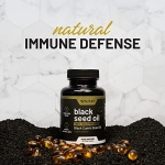 Black Seed Oil Capsules 100% Cold Pressed - Immune Support, Detox Aid, Inflammation Relief, Skin, Hair & Joint Health - Organic Black Cumin Seed, High Potency Nigella Sativa (90 Softgel Capsules) - Image 8