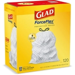 Glad Protection Series ForceFlex Drawstring 13 Gallon 1/120ct - Image 11