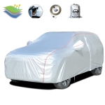 Tecoom Hard Shell Zipper Design Waterproof UV-Proof Windproof Car Cover for All Weather Indoor Outdoor Fit 206-215 Inches Full-Size SUV/Van - Image 2