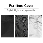 Naiveroo Outdoor Zero Gravity Folding Chair Cover Waterproof Dustproof Lawn Patio Furniture Covers All Weather Resistant 28"x43"（Black） - Image 2