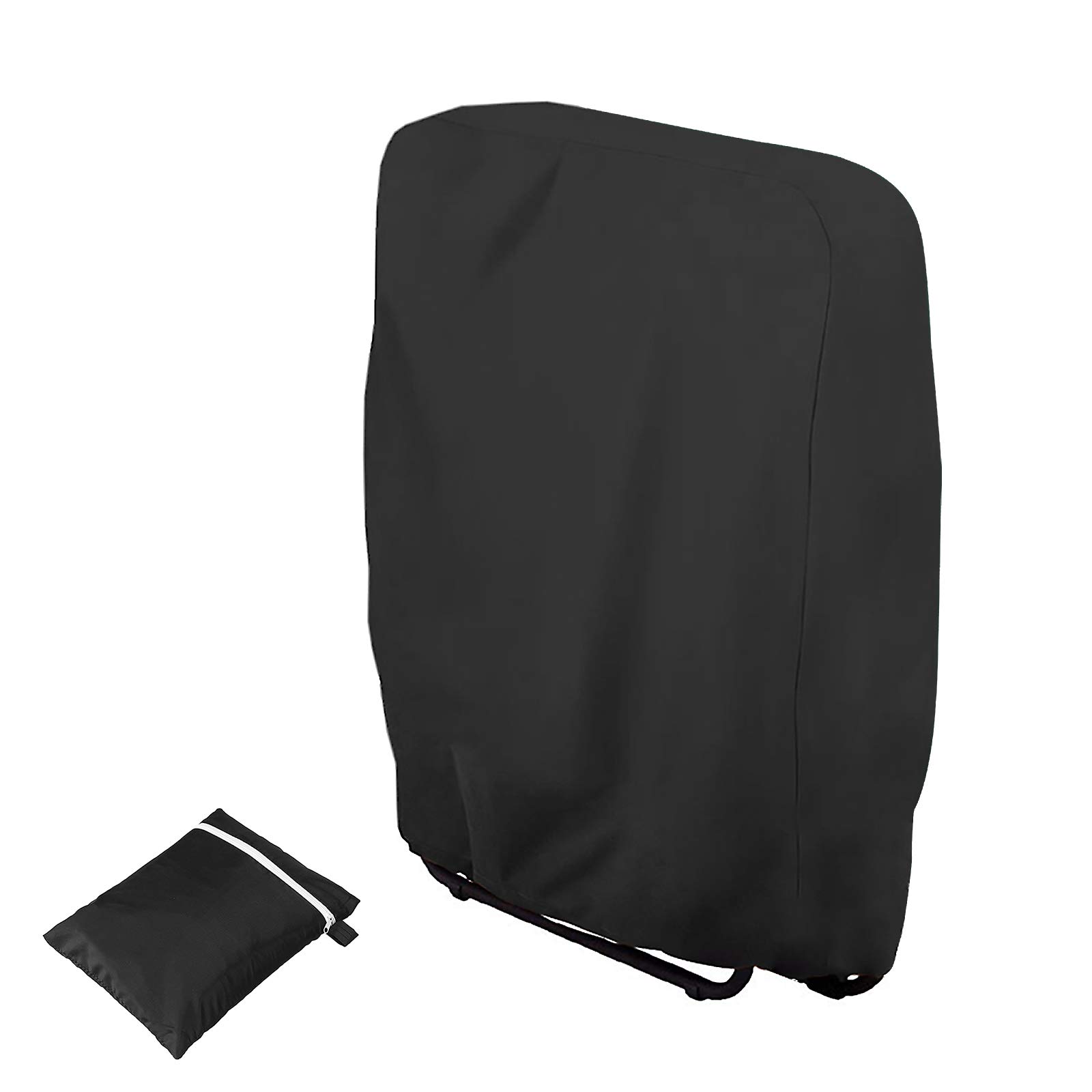 Naiveroo Outdoor Zero Gravity Folding Chair Cover Waterproof Dustproof Lawn Patio Furniture Covers All Weather Resistant 28"x43"（Black）