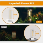 COXSENI Solar Pathway Lights Outdoor 8 Pack, Bright Solar Path Light Outside Waterproof, Solar Garden Decorative Solar Powered Landscape Lights for Walkway Driveway Lawn Patio Sidewalk Yard Decor - Image 3