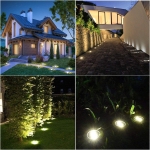Solar Ground Lights, Waterproof Solar Garden Lights, Upgraded Outdoor Garden Waterproof Bright in-Ground Lights, Landscape Lights for Pathway,Yard,Deck,Lawn,Patio,Walkway (16 Pack White Light) - Image 3