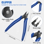 Catcan 12 Pieces Metal Puzzle Tool Set, DIY Metal Model Kit Including Clippers Edge Bending Tools Tab Twisting Tool Cylinder Cone Shape Bend Assist Tool 4 Metal Tweezers - Image 7