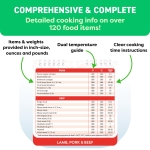 Air Fryer Cheat Sheet Magnets Cooking Guide Booklet - Air Fryer Magnetic Cheat Sheet Set Cooking Times Chart - Cookbooks Air Fryer Accessories Oven Cooking Pot Temp Guide Kitchen Conversion - Image 5