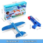 Fuwidvia 3 Pack Airplane Launcher Toys, 13.2'' LED Foam Glider Catapult Plane Toy for Boys, 2 Flight Modes Outdoor Flying Toys Birthday Gifts for Boys Girls 4 5 6 7 8 9 10 11 12 Year Old - Image 2