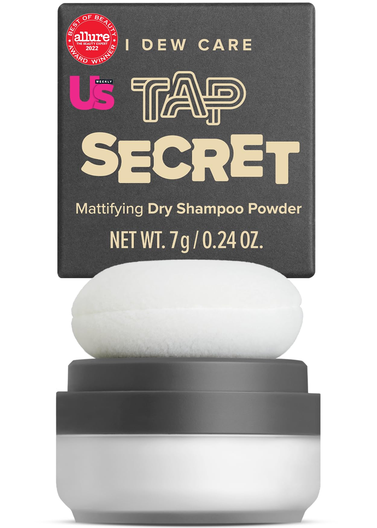 I DEW CARE Dry Shampoo Powder - Tap Secret | With Black Ginseng, Non-aerosol, Benzene-free, Mattifying Root Boost, No White Cast, Travel Size Dry Shampoo for Woman