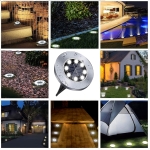 Solar Ground Lights, Waterproof Solar Garden Lights, Upgraded Outdoor Garden Waterproof Bright in-Ground Lights, Landscape Lights for Pathway,Yard,Deck,Lawn,Patio,Walkway (16 Pack White Light) - Image 2