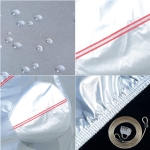 Tecoom Hard Shell Zipper Design Waterproof UV-Proof Windproof Car Cover for All Weather Indoor Outdoor Fit 206-215 Inches Full-Size SUV/Van - Image 4