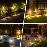 COXSENI Solar Pathway Lights Outdoor 8 Pack, Bright Solar Path Light Outside Waterproof, Solar Garden Decorative Solar Powered Landscape Lights for Walkway Driveway Lawn Patio Sidewalk Yard Decor - Image 6
