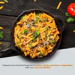 Utopia Kitchen Pre-Seasoned Cast Iron Skillet With Lid - 12 Inch Nonstick Frying Pan - Safe Indoor & Outdoor Grill Cookware - Image 2