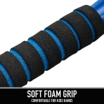 Franklin Sports MLB Kids Jumbo Plastic Bat - Blue - Backyard Baseball Large - Image 6